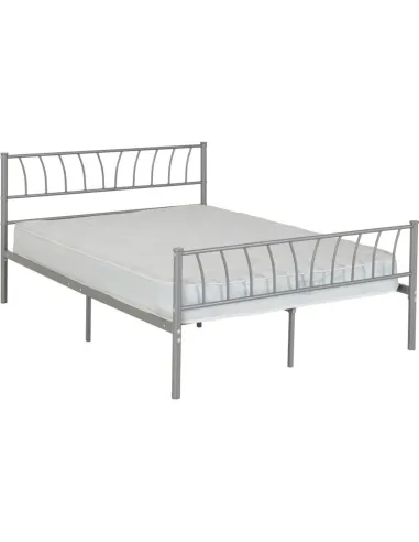 Harlow 4FT6 Bedframe - Silver