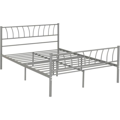 Harlow 4FT6 Bedframe - Silver