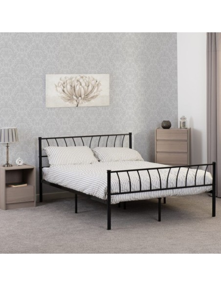 Harlow 4FT6 Bedframe - Black