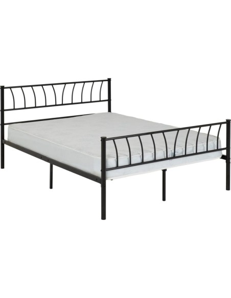 Harlow 4FT6 Bedframe - Black