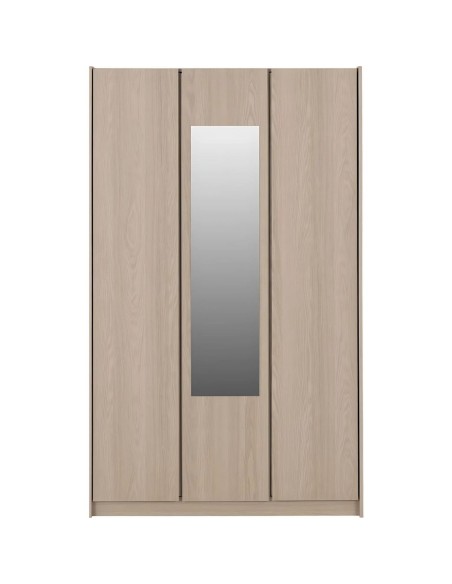 Paris 3 Door Mirrored Wardrobe - Smoked Ash Effect