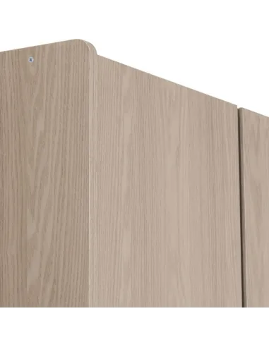 Paris 3 Door Mirrored Wardrobe - Smoked Ash Effect