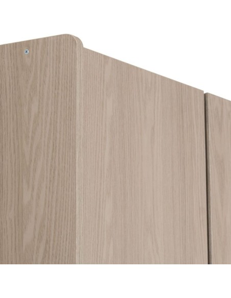 Paris 3 Door Mirrored Wardrobe - Smoked Ash Effect