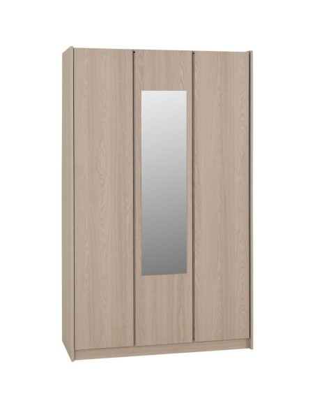 Paris 3 Door Mirrored Wardrobe - Smoked Ash Effect