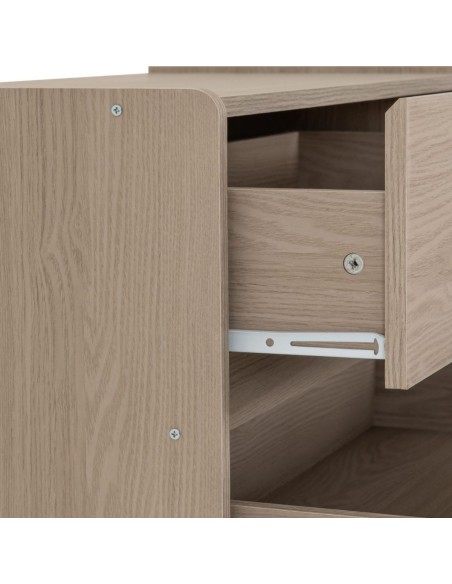 Paris 4 Drawer Chest - Smoked Ash Effect