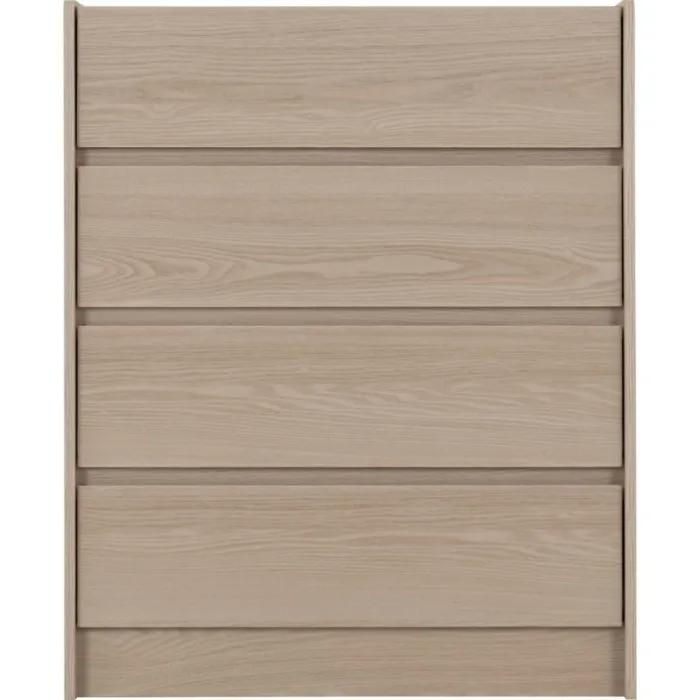 Paris 4 Drawer Chest - Smoked Ash Effect