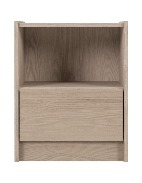 Paris 1 Drawer Bedside Locker - Smoked Ash Effect