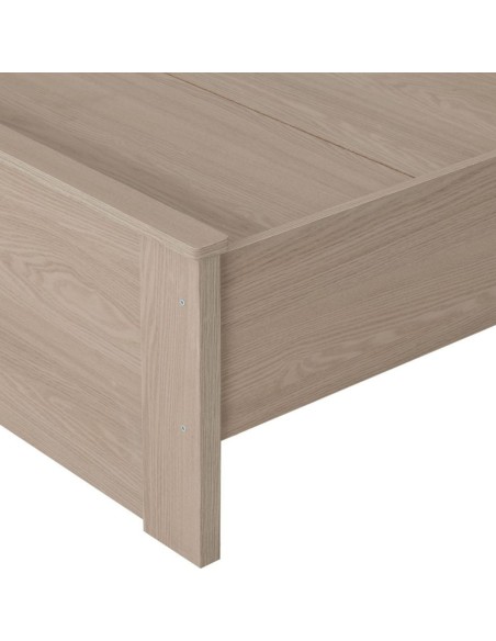 Paris 4FT6 Bedframe - Smoked Ash Effect