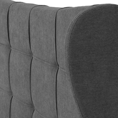 Verona 4FT6 Ottoman Bed - Grey Fabric