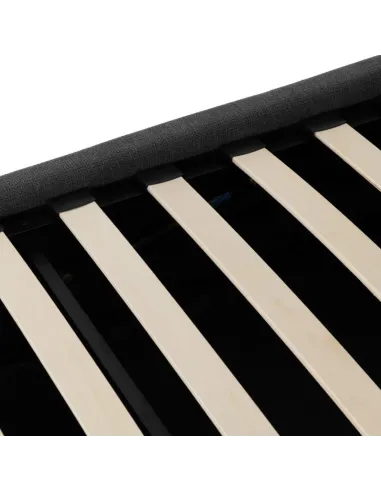 Verona 4FT6 Ottoman Bed - Grey Fabric