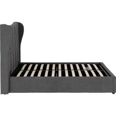 Verona 4FT6 Ottoman Bed - Grey Fabric