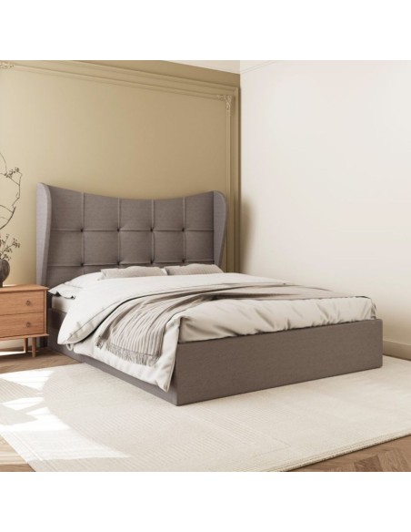 Verona 4FT6 Ottoman Bed - Brown Fabric