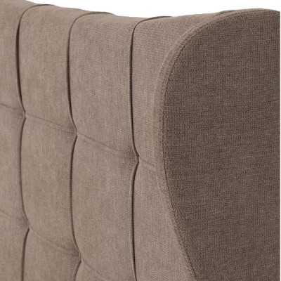 Verona 4FT6 Ottoman Bed - Brown Fabric