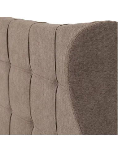 Verona 4FT6 Ottoman Bed - Brown Fabric