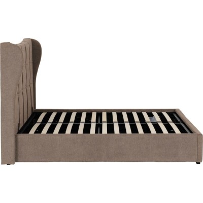Verona 4FT6 Ottoman Bed - Brown Fabric