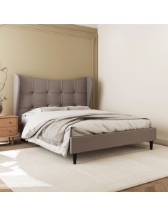 Verona 4FT6 Bed - Brown Fabric 2