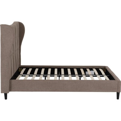 Verona 4FT6 Bed - Brown Fabric
