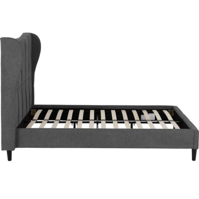 Verona 5FT Bed - Grey Fabric