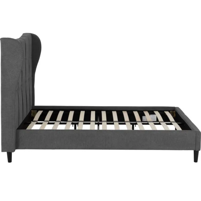 Verona 5FT Bed - Grey Fabric