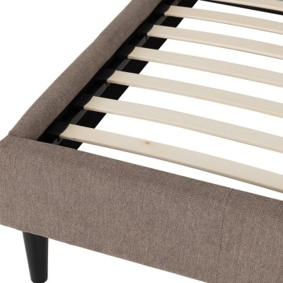 Verona 5FT Bed - Brown Fabric