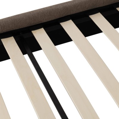 Verona 5FT Bed - Brown Fabric