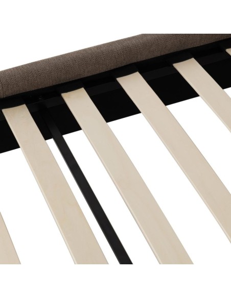 Verona 5FT Bed - Brown Fabric