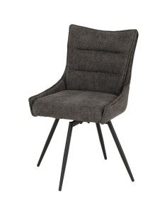 Lewis Swivel Dining Chair - Grey Fabric 2