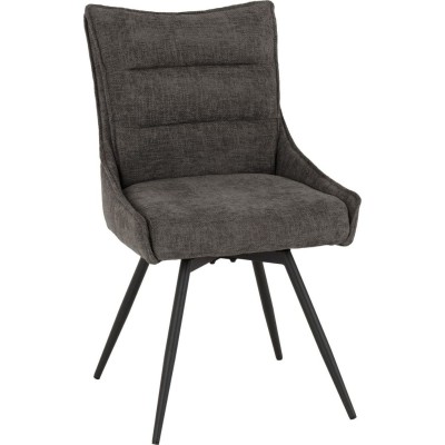 Lewis Swivel Dining Chair - Grey Fabric