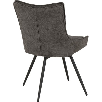 Lewis Swivel Dining Chair - Grey Fabric