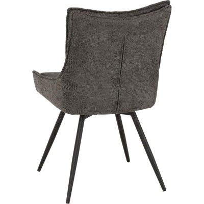 Lewis Swivel Dining Chair - Grey Fabric