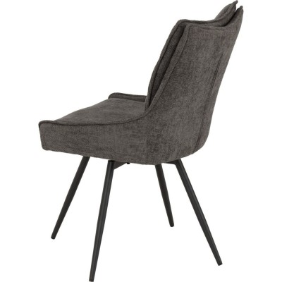 Lewis Swivel Dining Chair - Grey Fabric