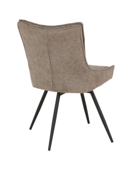Lewis Swivel Dining Chair - Fawn Fabric
