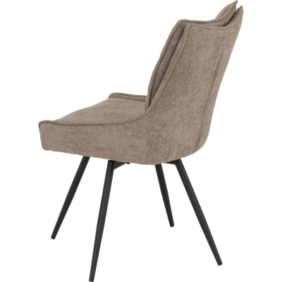 Lewis Swivel Dining Chair - Fawn Fabric