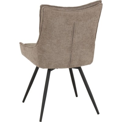 Lewis Swivel Dining Chair - Fawn Fabric