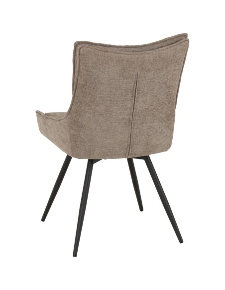 Lewis Swivel Dining Chair - Fawn Fabric