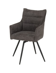 Lewis Carver Swivel Dining Chair - Grey Fabric 2