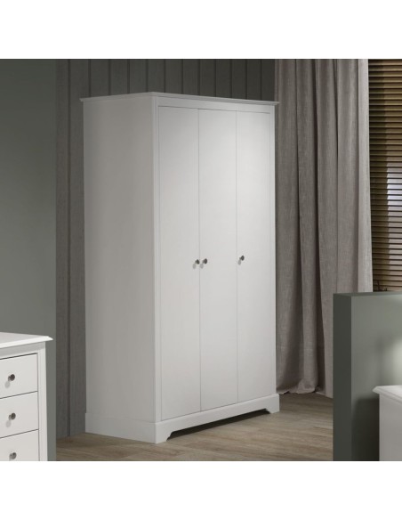 Stratford 3 Door Wardrobe - White