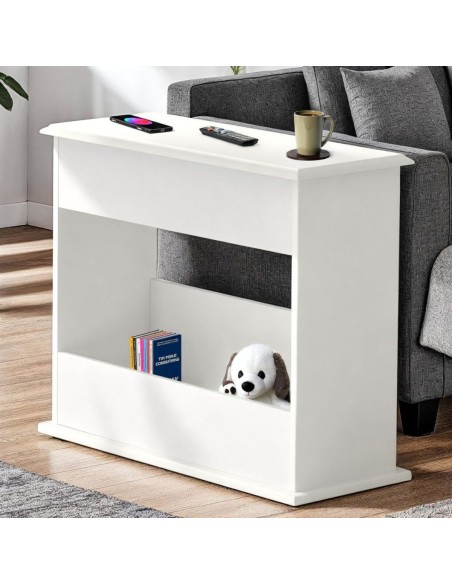 Stratford Sofa End Table - White