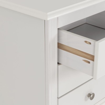 Stratford 3 Drawer Bedside Locker - White