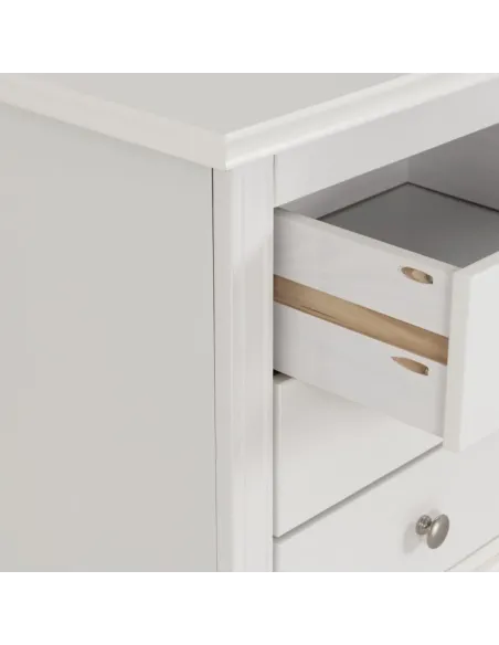 Stratford 3 Drawer Bedside Locker - White