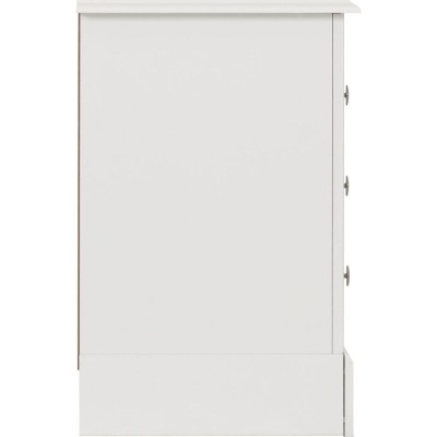 Stratford 3 Drawer Bedside Locker - White