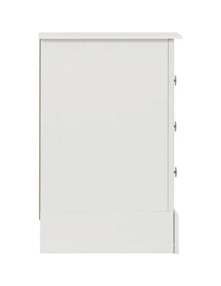 Stratford 3 Drawer Bedside Locker - White