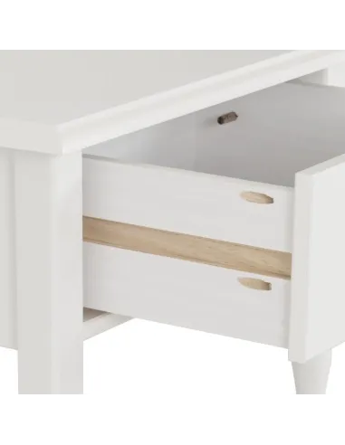 Stratford 1 Drawer Side Table - White