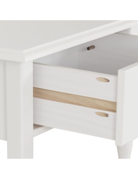 Stratford 1 Drawer Side Table - White