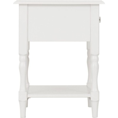 Stratford 1 Drawer Side Table - White