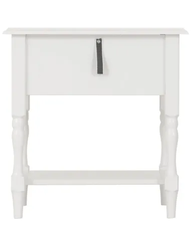 Stratford 1 Drawer Side Table - White