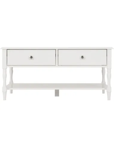Stratford 2 Drawer Coffee Table - White