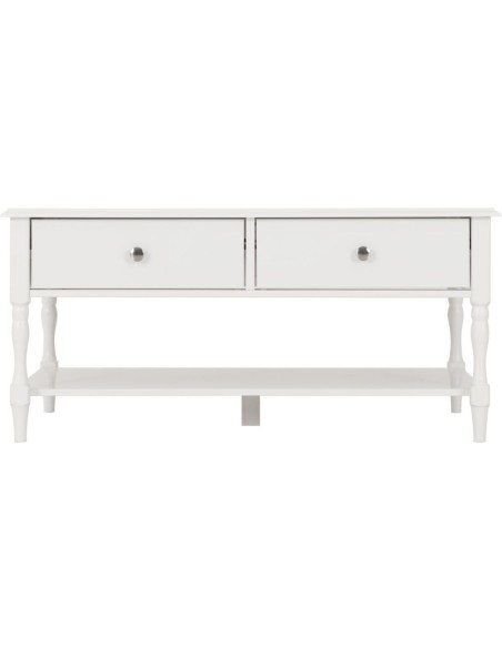 Stratford 2 Drawer Coffee Table - White