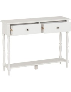 Stratford 2 Drawer Console Table - White 2