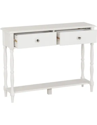 Stratford 2 Drawer Console Table - White